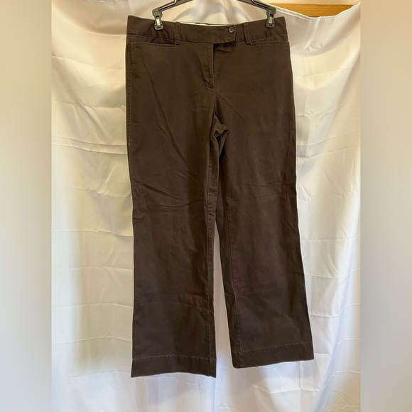 George Dark Brown Cotton-Blend Pants - Picture 1 of 3